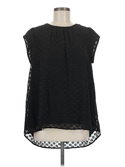 Pre-owned Les Serein Sleeveless Blouse In Black