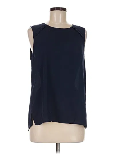 Pre-owned Les Serein Sleeveless Blouse In Blue