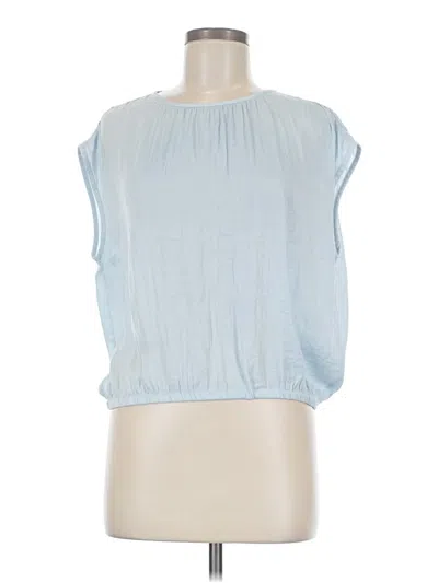 Pre-owned Les Serein Sleeveless Blouse In Blue