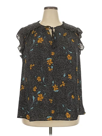 Pre-owned Les Serein Sleeveless Blouse In Gray