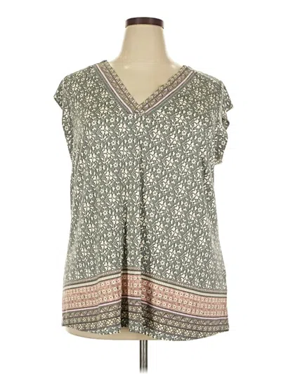 Les Serein Sleeveless Blouse In Green