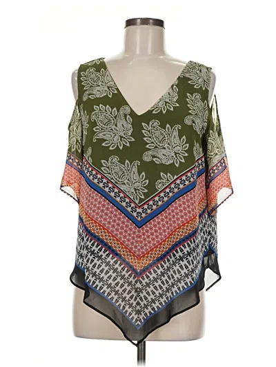 Pre-owned Les Serein Sleeveless Blouse In Green