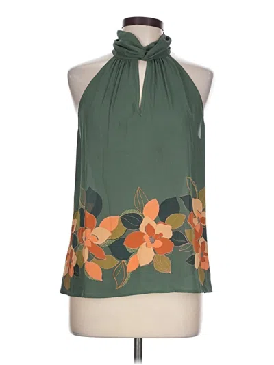 Pre-owned Les Serein Sleeveless Blouse In Green