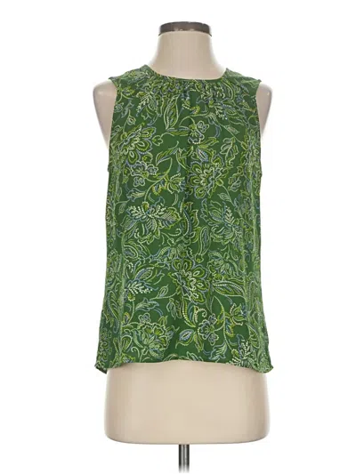 Pre-owned Les Serein Sleeveless Blouse In Green