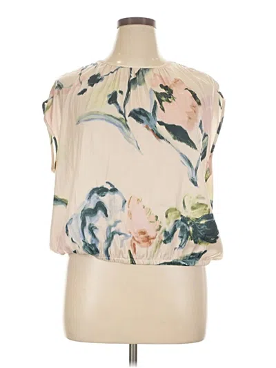 Pre-owned Les Serein Sleeveless Blouse In Ivory