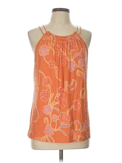 Pre-owned Les Serein Sleeveless Blouse In Orange