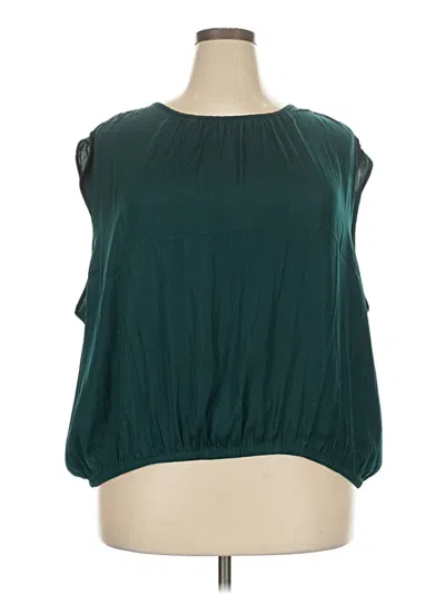 Les Serein Sleeveless Blouse In Teal
