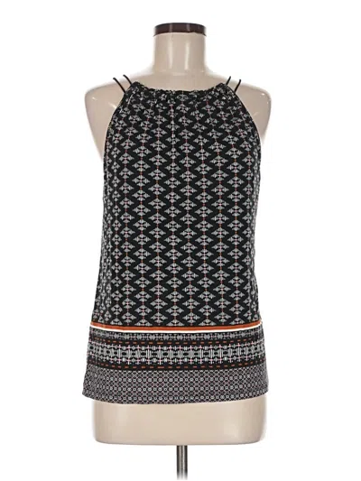 Pre-owned Les Serein Sleeveless Top Black Halter Neckline Tops
