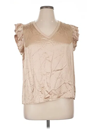 Pre-owned Les Serein Sleeveless T-shirt In Tan