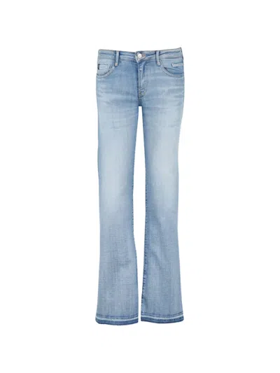 Les Temps Des Cerises Beth Flared Jeans In Blue