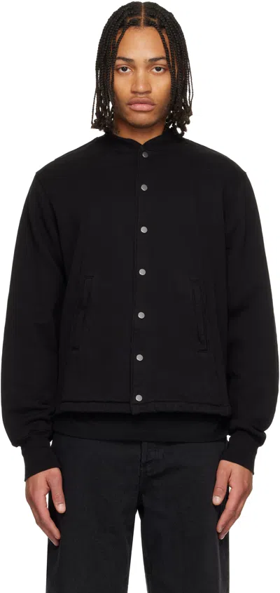 Les Tien Black Moto Coaches Jacket