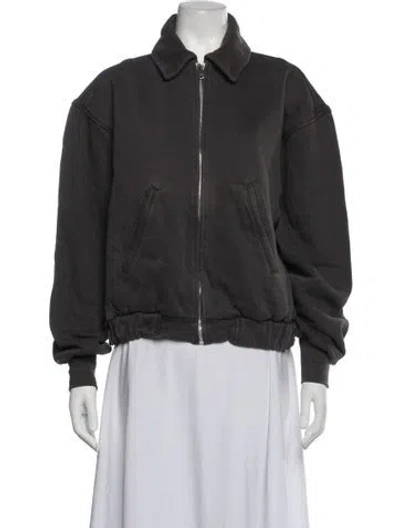 Pre-owned Les Tien Bomber Jacket In Grey