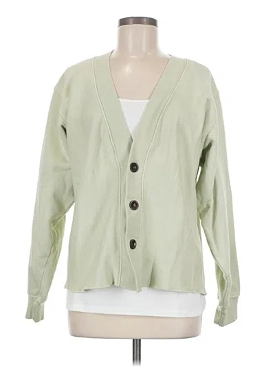 Pre-owned Les Tien Cardigan Sweater In Green