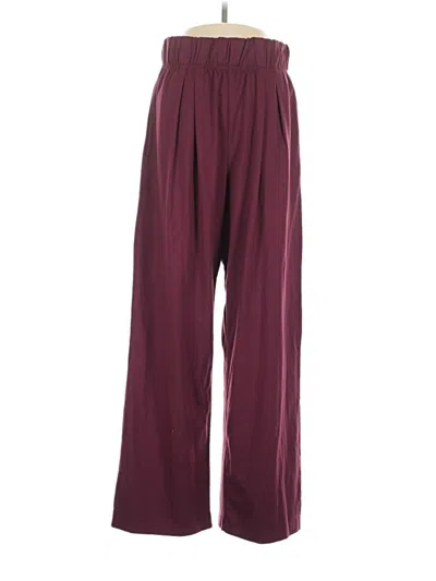 Pre-owned Les Tien Casual Pants In Burgundy