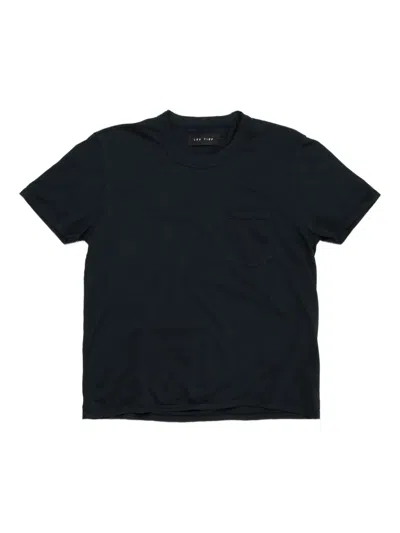Les Tien Chest-pocket Cotton T-shirt In Black