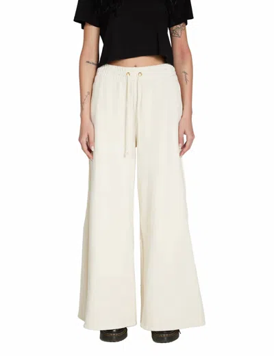 Les Tien Christine Flare Pant In Ivory In Beige