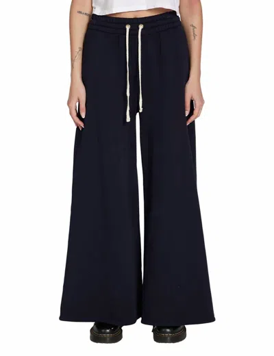 Les Tien Christine Flare Pant In Navy In Blue