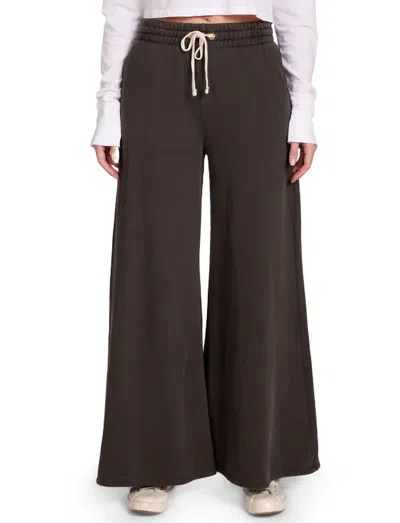 Les Tien Christine Flare Pant In Vintage Black In Brown