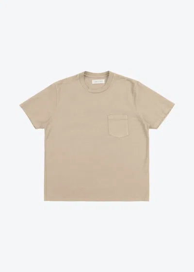 Les Tien Classic Pocket Tee In Cream In Neutral