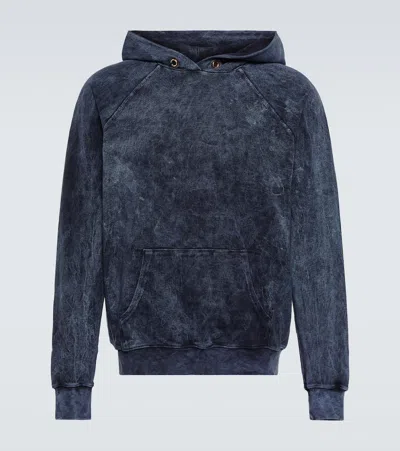 Les Tien Cotton Hoodie In Blue