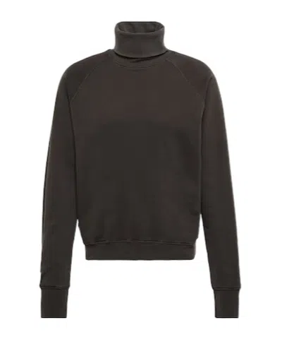 Les Tien Cotton Turtleneck Sweater In Black