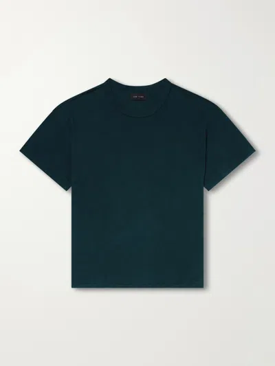 Les Tien Cotton-jersey T-shirt In Blue