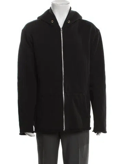 Pre-owned Les Tien Crew Neck Long Sleeve Hoodie In Black