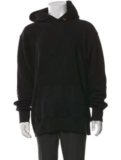 Pre-owned Les Tien Crew Neck Long Sleeve Hoodie In Black