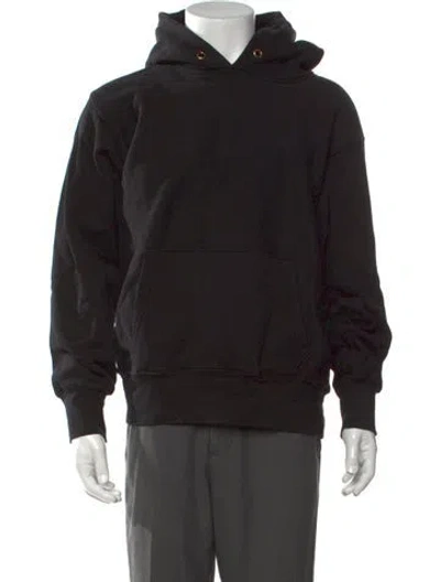 Pre-owned Les Tien Crew Neck Long Sleeve Hoodie In Black