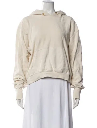 Pre-owned Les Tien Crew Neck Long Sleeve Hoodie In Blue