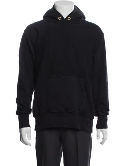 Pre-owned Les Tien Crew Neck Long Sleeve Hoodie In Blue