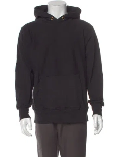 Pre-owned Les Tien Crew Neck Long Sleeve Hoodie In Gray