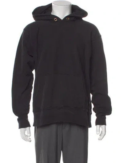 Pre-owned Les Tien Crew Neck Long Sleeve Hoodie In Gray