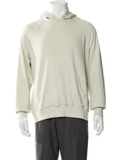 Pre-owned Les Tien Crew Neck Long Sleeve Hoodie In Green