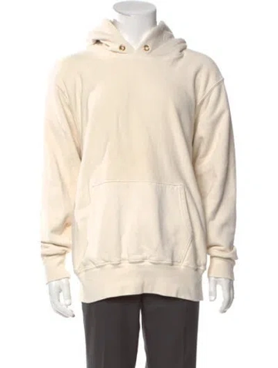 Pre-owned Les Tien Crew Neck Long Sleeve Hoodie In Neutral
