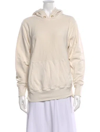 Pre-owned Les Tien Crew Neck Long Sleeve Hoodie In Neutral