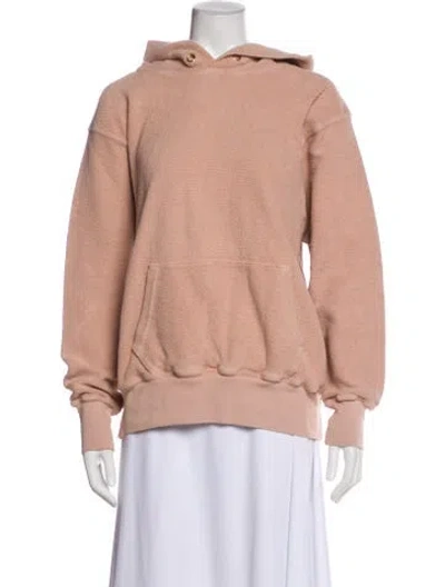Pre-owned Les Tien Crew Neck Long Sleeve Hoodie In Neutral