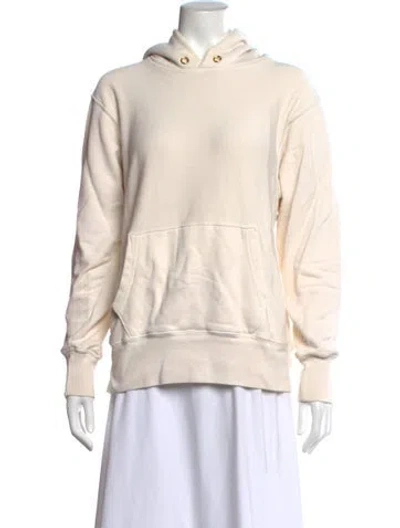 Pre-owned Les Tien Crew Neck Long Sleeve Hoodie In Neutrals