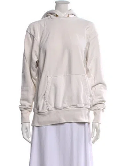 Pre-owned Les Tien Crew Neck Long Sleeve Hoodie In Neutrals