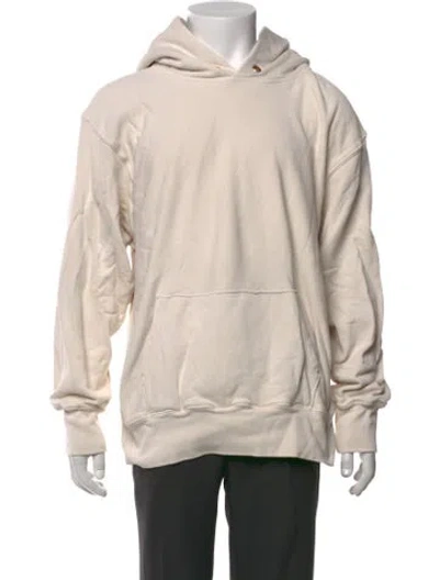 Pre-owned Les Tien Crew Neck Long Sleeve Hoodie In Neutrals
