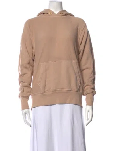 Pre-owned Les Tien Crew Neck Long Sleeve Hoodie In Neutrals