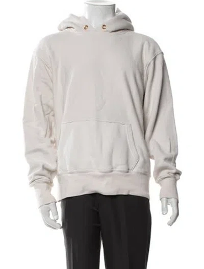 Pre-owned Les Tien Crew Neck Long Sleeve Hoodie In Neutrals