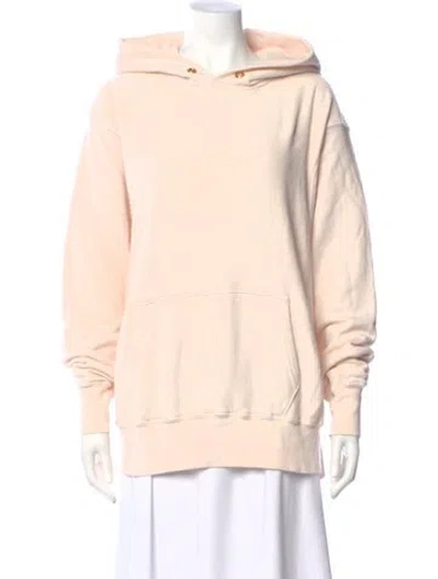 Pre-owned Les Tien Crew Neck Long Sleeve Hoodie In Pink