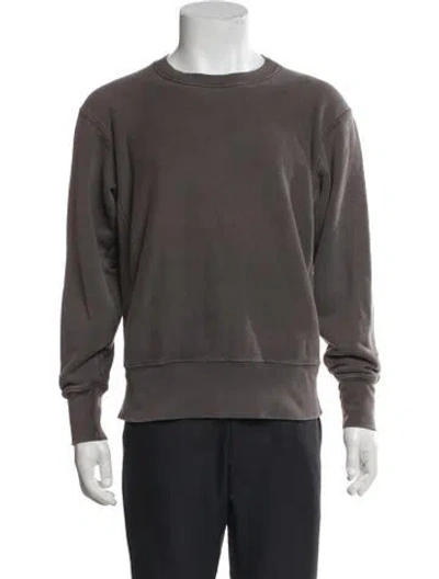 Pre-owned Les Tien Crew Neck Long Sleeve Pullover In Gray