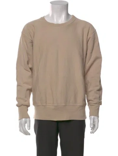Pre-owned Les Tien Crew Neck Long Sleeve Pullover In Neutral
