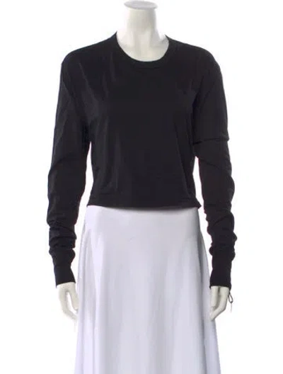 Pre-owned Les Tien Crew Neck Long Sleeve Sweatshirt In Black