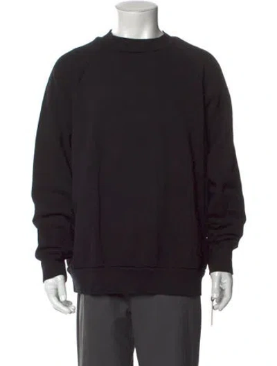 Pre-owned Les Tien Crew Neck Long Sleeve Sweatshirt In Black