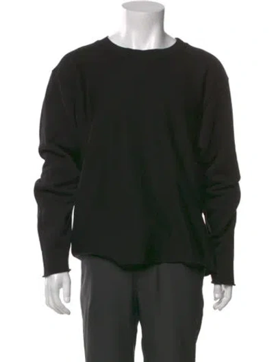 Pre-owned Les Tien Crew Neck Long Sleeve Sweatshirt In Black