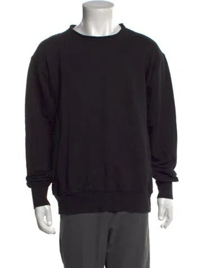 Pre-owned Les Tien Crew Neck Long Sleeve Sweatshirt In Black