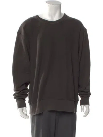 Pre-owned Les Tien Crew Neck Long Sleeve Sweatshirt In Gray